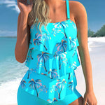 Zweiteiliger Tankini mit floralem Druck