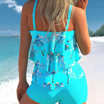 Zweiteiliger Tankini mit floralem Druck