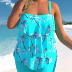 Zweiteiliger Tankini mit floralem Druck