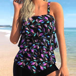 Zweiteiliger Tankini mit floralem Druck