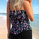 Zweiteiliger Tankini mit floralem Druck