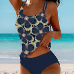 Sling-tankini mit blumenmuster - kleiderkultausberlin