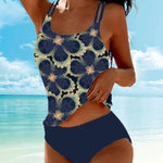 Sling-tankini mit blumenmuster - kleiderkultausberlin