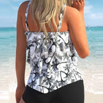 Zweiteiliger Tankini mit floralem Druck