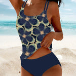 Sling-tankini mit blumenmuster - kleiderkultausberlin