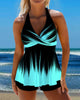 Ombre print halter neck tankini - kleiderkultausberlin