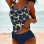 Sling-tankini mit blumenmuster - kleiderkultausberlin