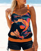 Eleganter bedruckter Tankini-Badeanzug